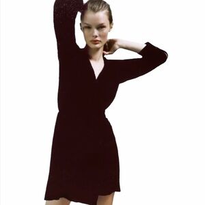 ZARA Textured Hooded Dress XS